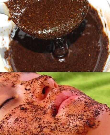Pillingmaske med kaffestråler